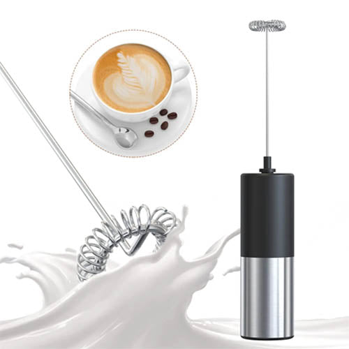 Easy On/Off Cordless Electric Milk Frother and Handheld Drink Mixer