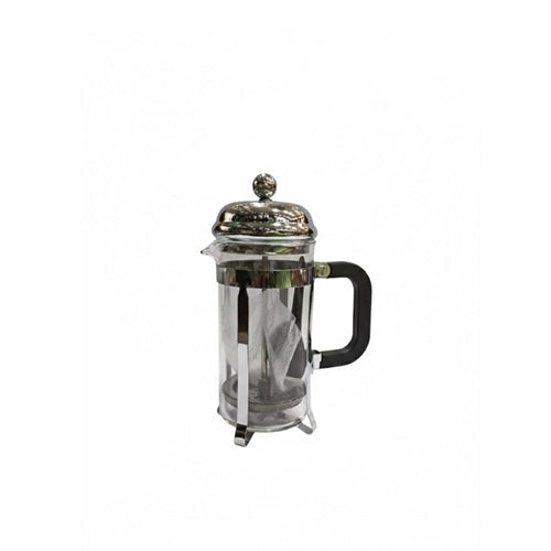 Classic Chrome and Glass French Press Coffee Maker