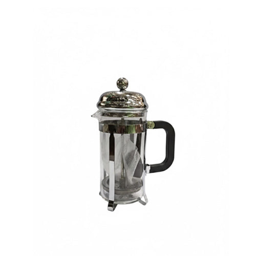 Classic Chrome and Glass French Press Coffee Maker