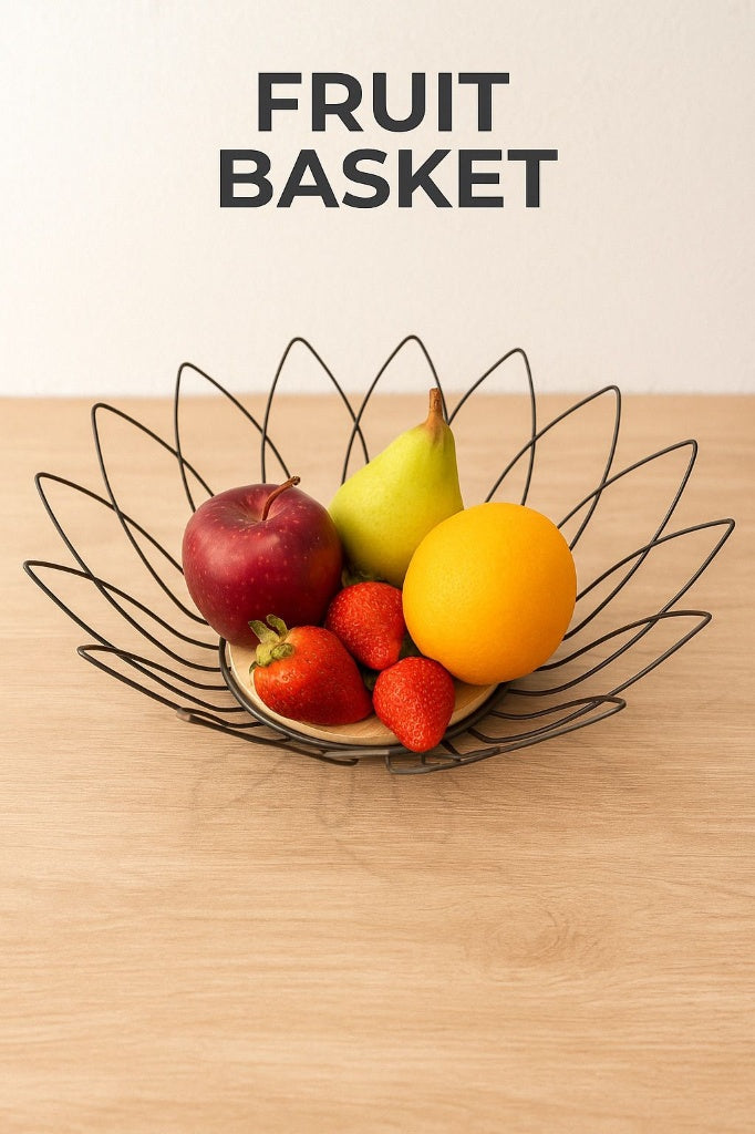 Modern Petal Wire Fruit Bowl