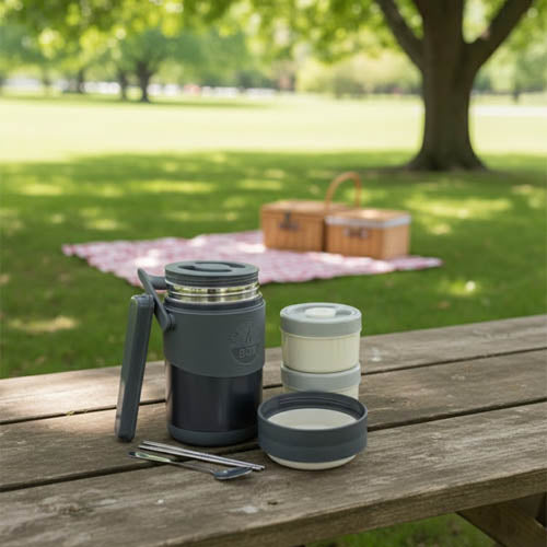 Thermo Box Insulated Lunch Set with Stackable Containers